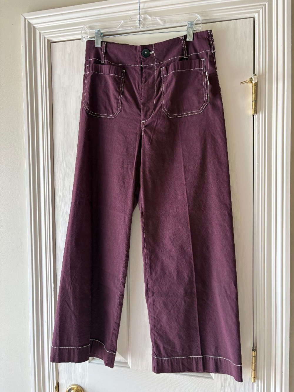 Maeve by Anthropologie Colette Crop Wide-Leg Pants Size 28